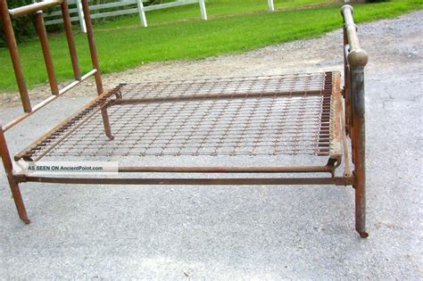 vintage box spring metal|old bed frame with springs.